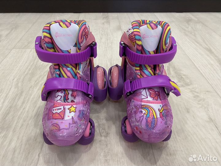 Роликовые коньки квадры Rush Action (раздвижные)