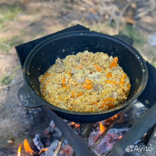 Казан узбекский чугунный 6 литров