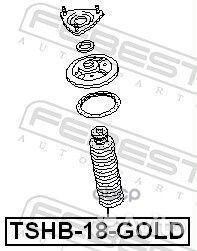 Пыльник амортизатора D18 с отбойником tshb-18-gold