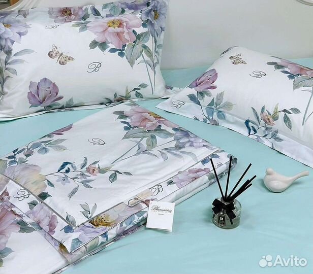 Постельное бельё с одеялом Евро Блюмарине