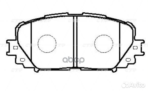CKT-160 Колодки тормозные дисковые перед