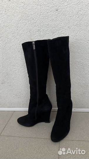 Сапоги женские натуральный нубук