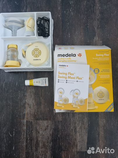 Молокоотсос medela swing flex электрический