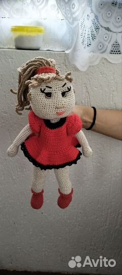 Кукла ручной вязки