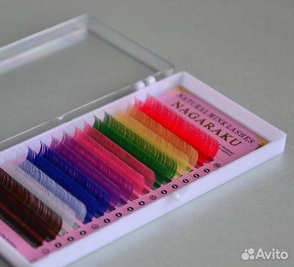 Ресницы цветные и черные