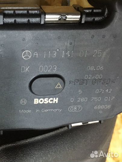 Дроссельная заслонка m272, m273 m113