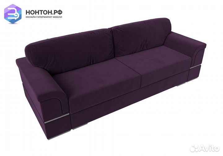Диван еврокнижка Порту велюр фиолетовый