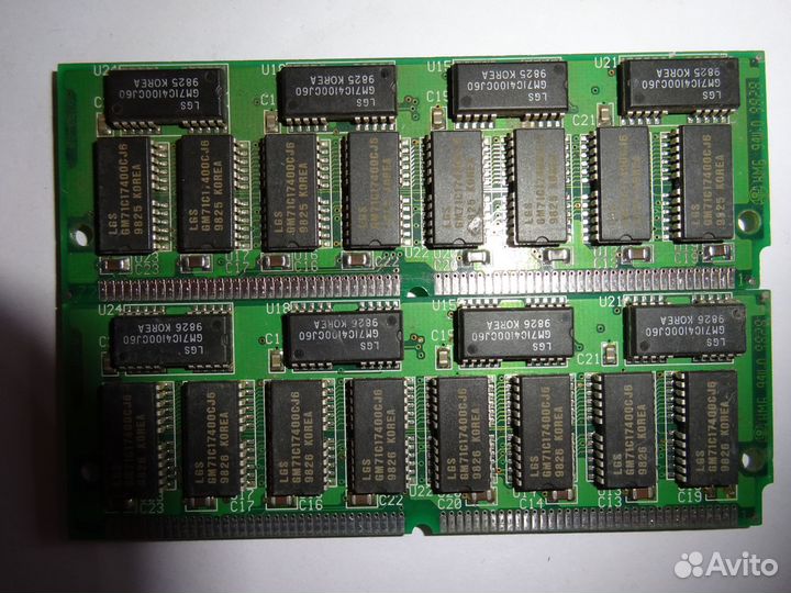 Simm 72 pin 64Mb FPM (2x32MB) комплект #91