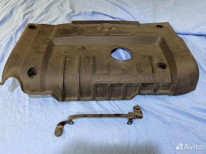 Декоративная крышка двигателя hyundai accent