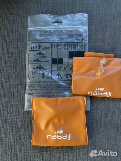 Нарукавники для детей 11-30 кг оранжевые Nabaiji