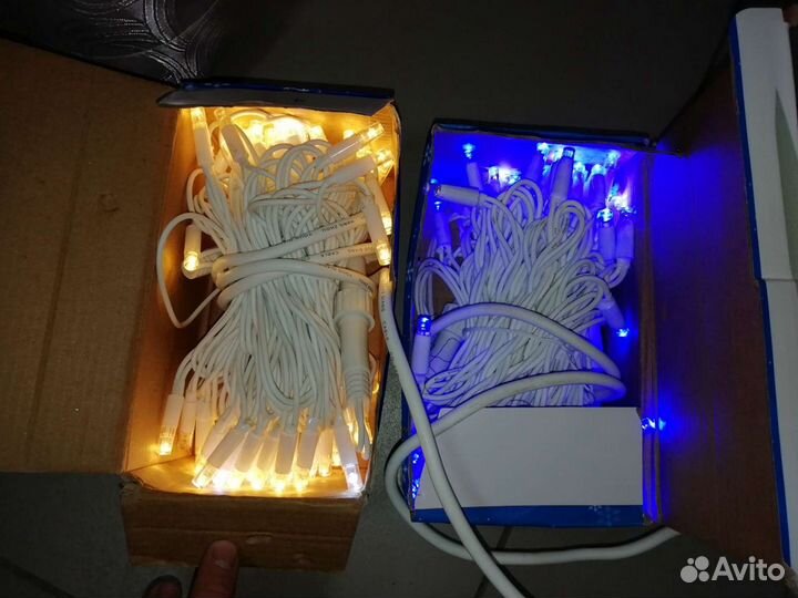 Гирлянда уличная 50м/ гирляда штора/ Бахрома