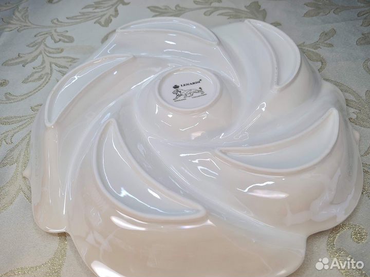 Менажница Перламутровый белый