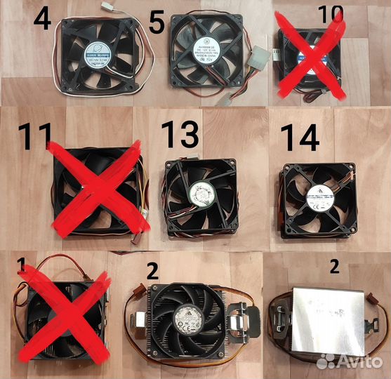 Вентиляторы для корпуса, кулера для процессора