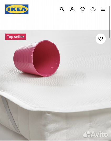 Водонепроницаемый наматрасник IKEA