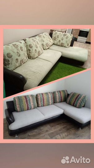 Перетяжка мягкой мебели и изготовление новой