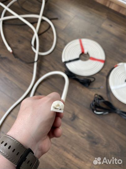 Лед лента гибкий неон 12в уличная красная