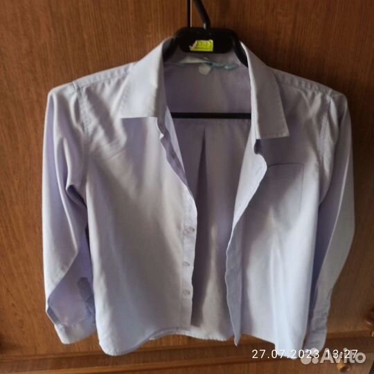 Школьные рубашки 128 134 140