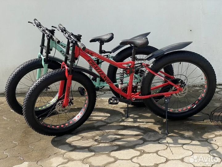 Велосипед с широкими колесами Chellenge двухподвес