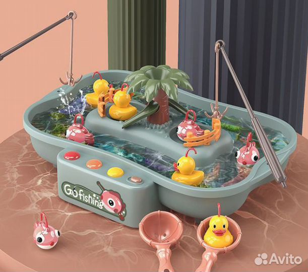 Рыбалка 2 удочки Детская рыбалка