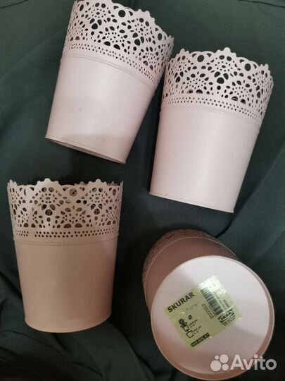 Металлические кашпо IKEA