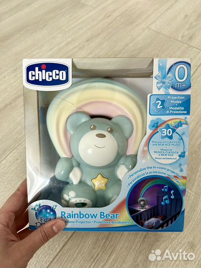 Игрушка проектор мишка chicco новый