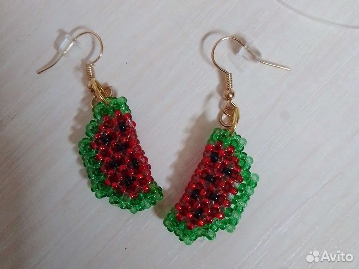 Серьги из бисера