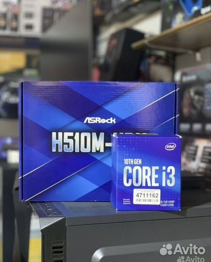 Процессор intel i3 12100f материнка h610