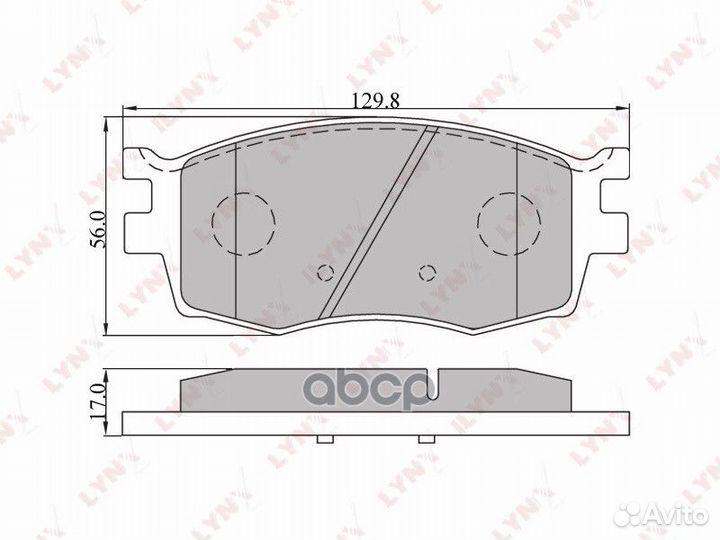 Колодки тормозные дисковые перед 1,594 BD36