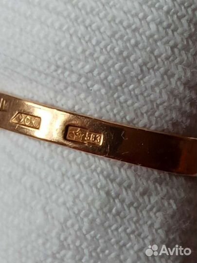 Золотое кольцо с корундом СССР