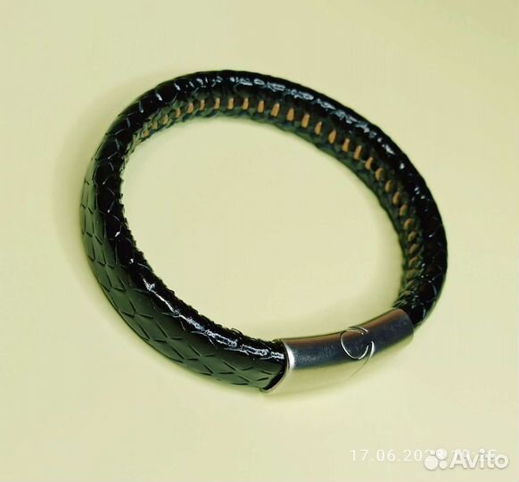 Кожаный браслет мужской