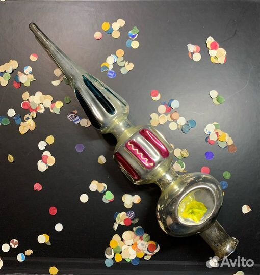 Макушка Навершие Звезда Елочная игрушка СССР