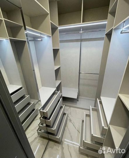 Гардеробные на заказ от производителя