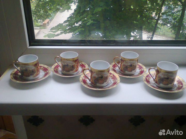 Кофейные пары HI-luxe japan 24CT gold из 90-х