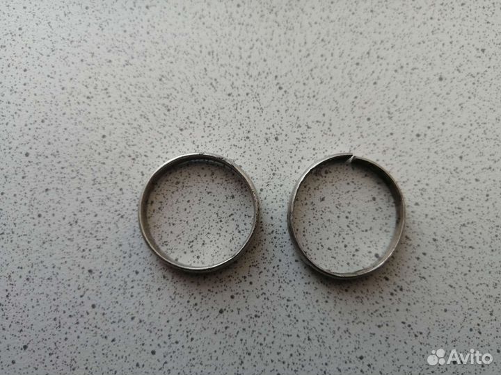 Кольца серебро обручальное