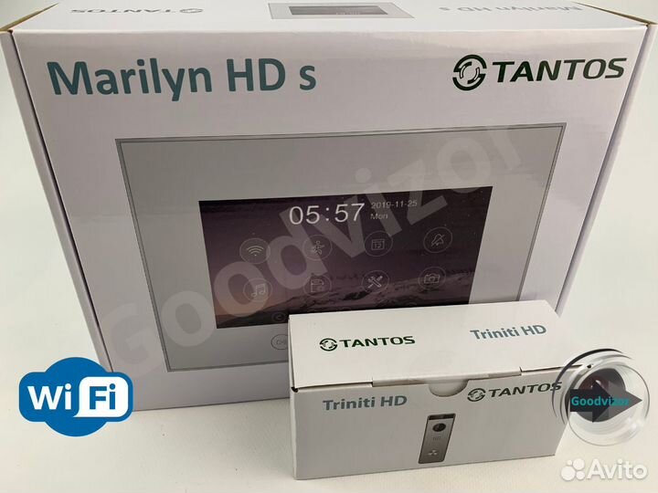 Видеодомофон комплект Marilyn HD Wi-Fi s и Triniti