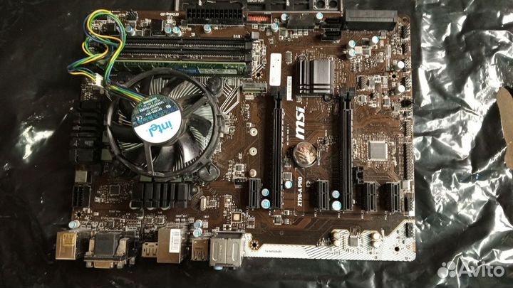 Мат плата MSI z170-A PRO, проц g4400, озу 4GB