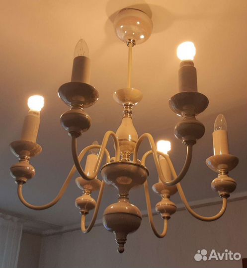 Люстра потолочная бу