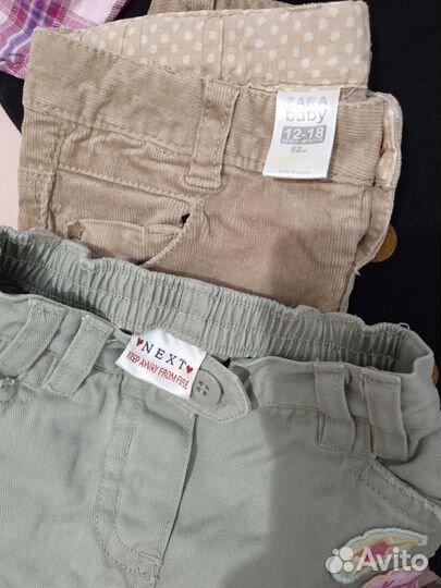 Брендовая одежда для девочки 68 74 80 пакетом