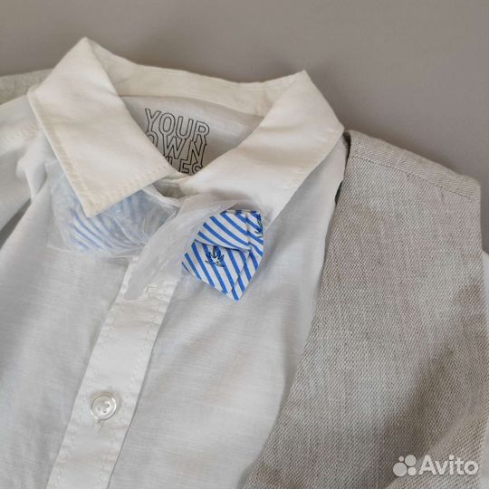 Рубашка жилетка бабочка мальчику 110 C&A Германия