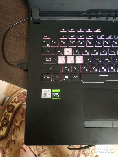 Ноутбук игровой asus ROG Strix G17 G712LWS-EV023T