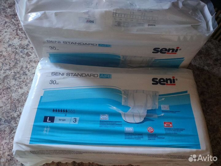 Памперсы для взрослых seni l 3