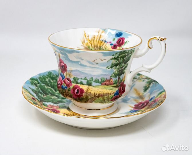 Чайная пара Роял Альберт Пастораль, винтаж