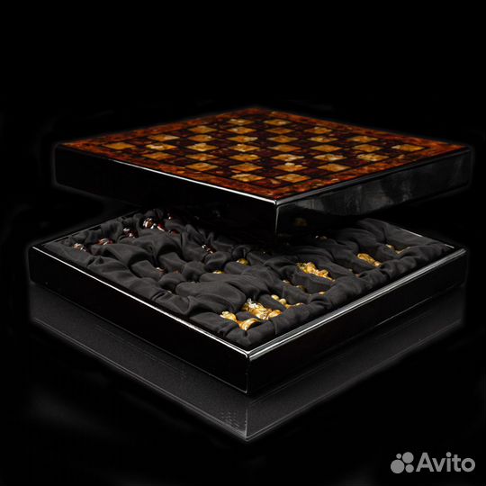 Янтарные шахматы «Камелот» 00011