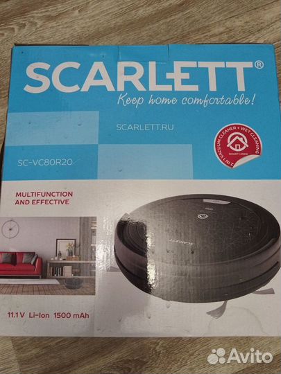 Робот пылесос scarlett SC-VC80R20