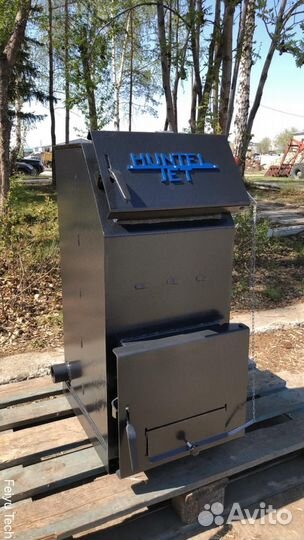 Твердотопливный котёл с увеличенной топкой