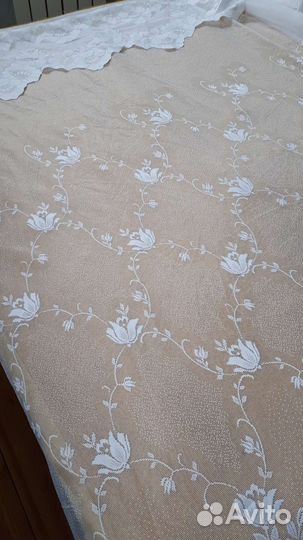 Тюль белая новая