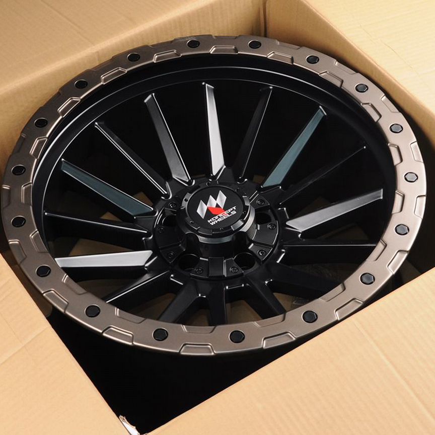 Диски Zumbo Wheels A0294 10x20/5x114.3 D78.3 ET-24 Matte Black With Bronz Lip литой