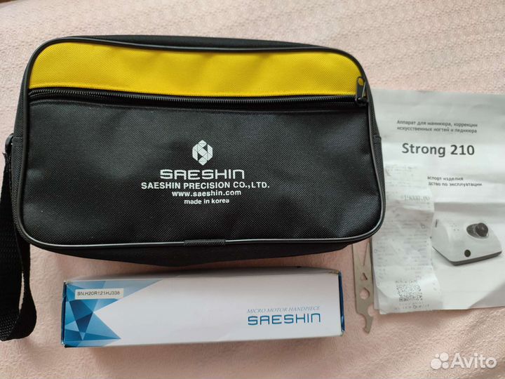 Аппарат для маникюра strong+лампаSUN5plus оригинал