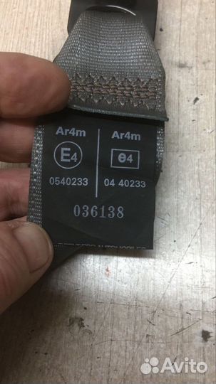 Б/У Ремень безопасности задний левый хэчбек#001