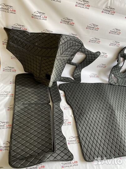 Prado 150 3D 3Д ковер из эко кожи в багажник D8OX7